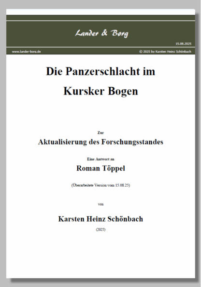 Die Panzerschlacht im Kursker Bogen